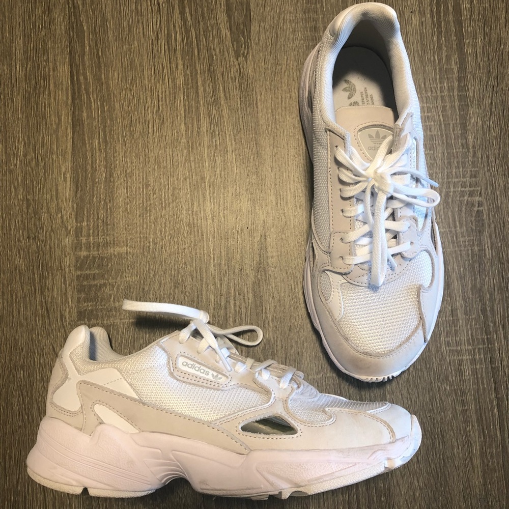 White Adidas Falcon Sneakers